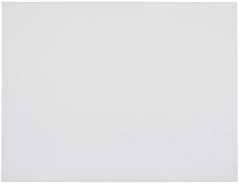 School Smart Railroad Boards, 22 x 28 Inches, 6-Ply, White, Pack of 25 - 1485742