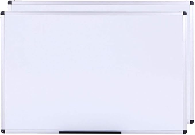 VIZ-PRO Magnetic Whiteboard/Dry Erase Board, 48 X 48 Inches, 2 Pack, Silver Aluminium Frame