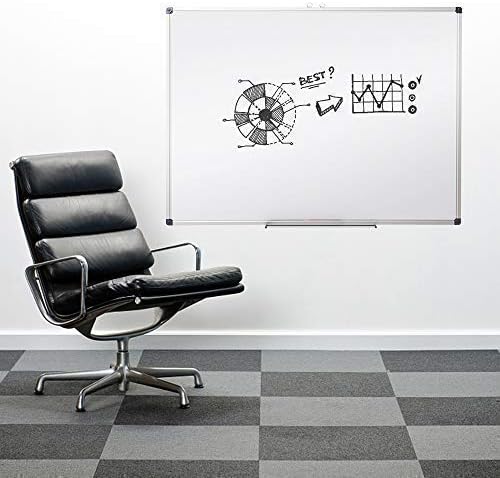 XIWODE Magnetic Dry Erase Board,Whiteboard for Wall, 24 x 48 inches, Whiteboard Marker Board Writing Board,Silver Aluminum Frame, Durable,Whiteboard for Home School & Office