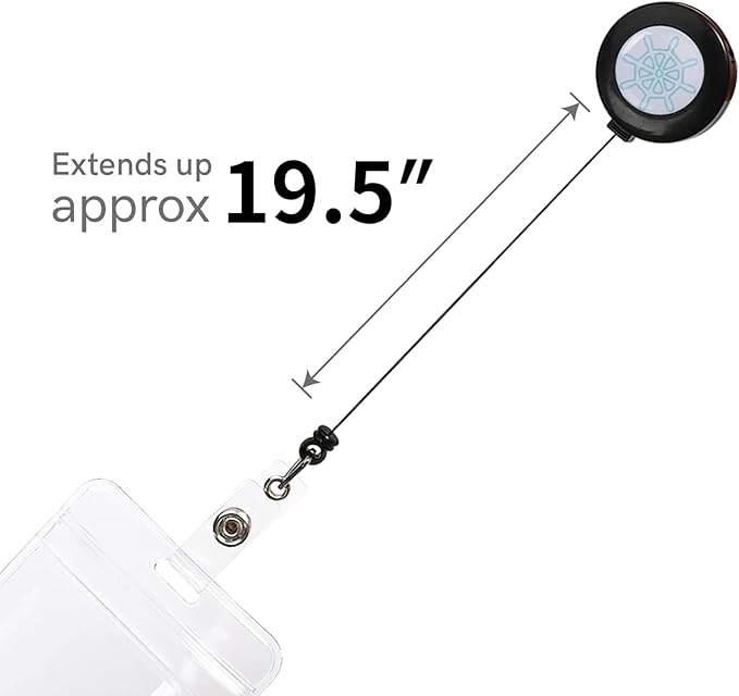 Retractable Lanyards, 6 Pack Waterproof Lanyard with ID Badge Reel Holder & Detachable Buckle for Ships Key Cards, Cruise Essentials & Must Have Accessories (6 Colors)