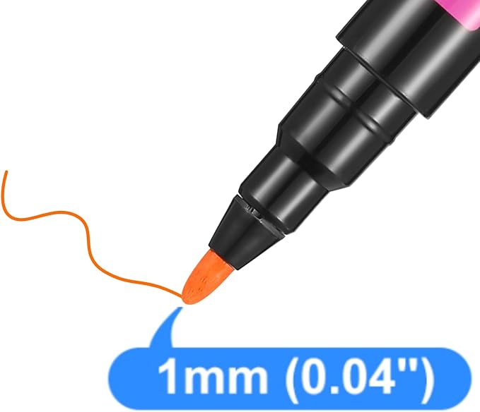 Magnetic Liquid Chalk Markers Wet Erase Markers for Acrylic Calendar Planning Board Clear Glass Writing Board Whiteboard Window/Mirror, 8 Pack, 8 Vibrant Color, 1mm Fine Tip