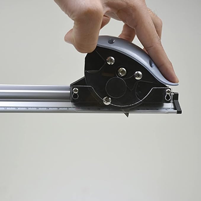 Manual Table Top Heavy Duty Paper Trimmer - 63" (1600mm) - Aluminum Grade Board Cutter with Standard Ruler Marks - Easy Storage and Lightweight Paper Panel Cutters for Ads Board Decor