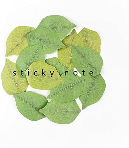 300 Sheets Leaf Sticky Notes Memo Pad Paper Sticker Pads (50 Sheets/Pad x 6 Pads)