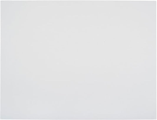 School Smart Railroad Board, 22 x 28 Inches, 6-Ply, White, Pack of 100