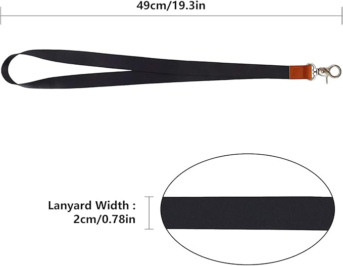 Lanyard, Long Neck Lanyard Key Lanyard, Sturdy Durable Id Badge Lanyard for Women & Men, Cute Cool Lanyard Strap for Car Keys, Card Holder, Whistle, Keychain, Wallet