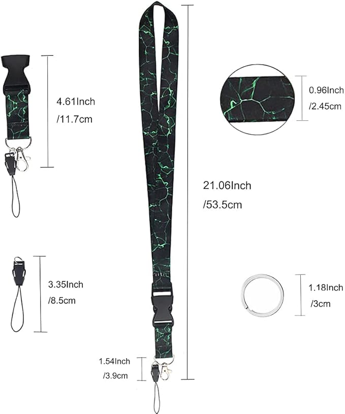 Yiflin Cute Neck Lanyard for Keys, Keychain, Wallet, ID Card Holder, with Quick Release Buckle