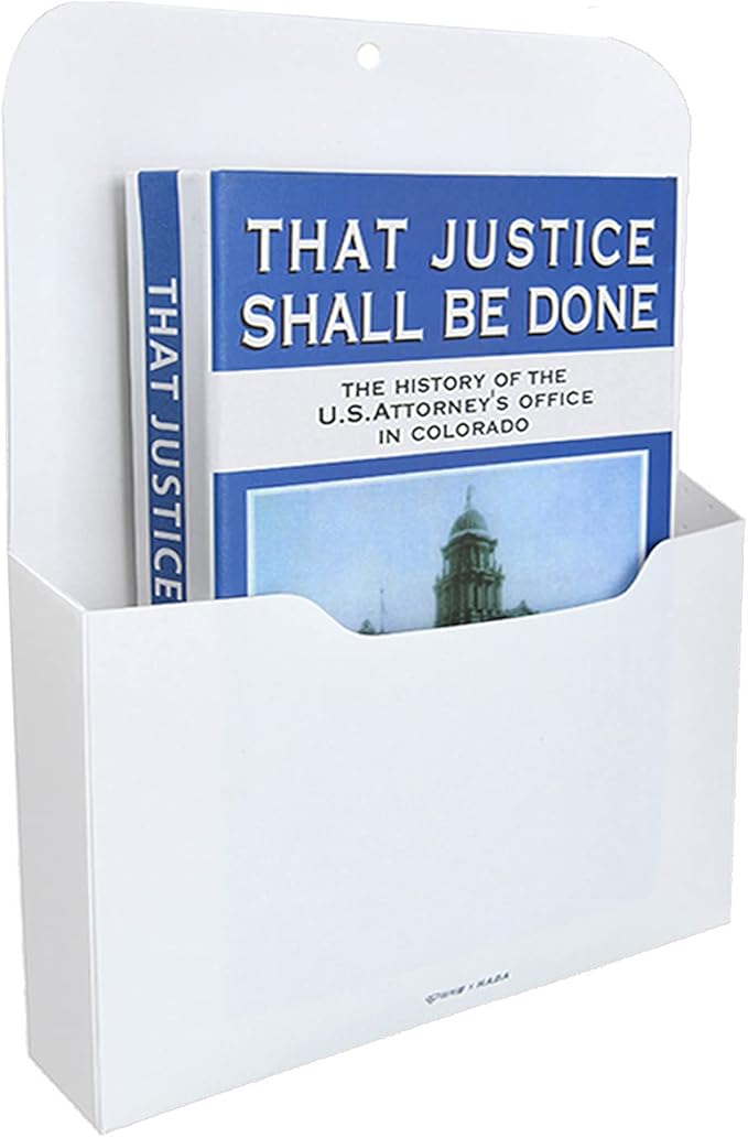 Magnetic File Holder - Magnetic Paper Holder, Pocket Organizer Office Supplies Storage Mail Organizer for Notebooks,Planners,Letter (1 Pack)