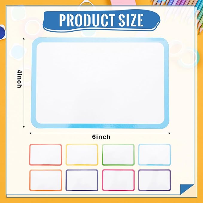 120 Pcs Dry Erase Index Cards Notecards Blank Reusable Flash Cards Sheets Game Cards Study Business Note Cards for School Office Housework Taking To Do List (Multicolor, 4×6 Inch)
