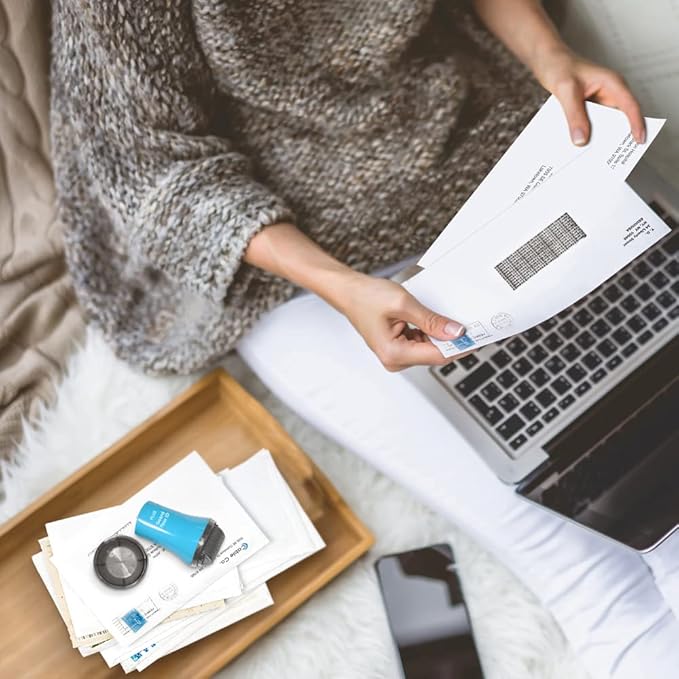 Guard Your ID Wide Advanced Roller 2.0 Identity Theft Prevention Security Stamp Turquoise