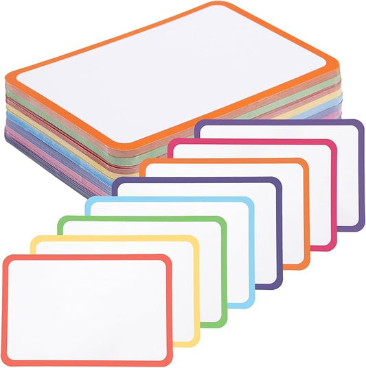 120 Pcs Dry Erase Index Cards Notecards Blank Reusable Flash Cards Sheets Game Cards Study Business Note Cards for School Office Housework Taking To Do List (Multicolor, 3×5 Inch)