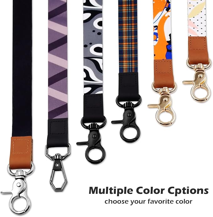 Lanyard, Long Neck Lanyard Key Lanyard, Id Badge Lanyard for Women and Men, Cute Cool Lanyard Strap for Car Keys, Card Holder, Whistle, Keychain, Wallet(Dark PurPle)