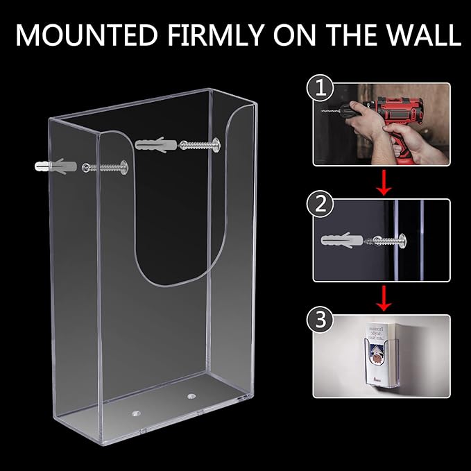 zavekia Brochure Holder, 4 x 6 Inches Brochure Holder Wall Mount Literature Holder Clear Flyer Holder Wall Mounted (6 pack)