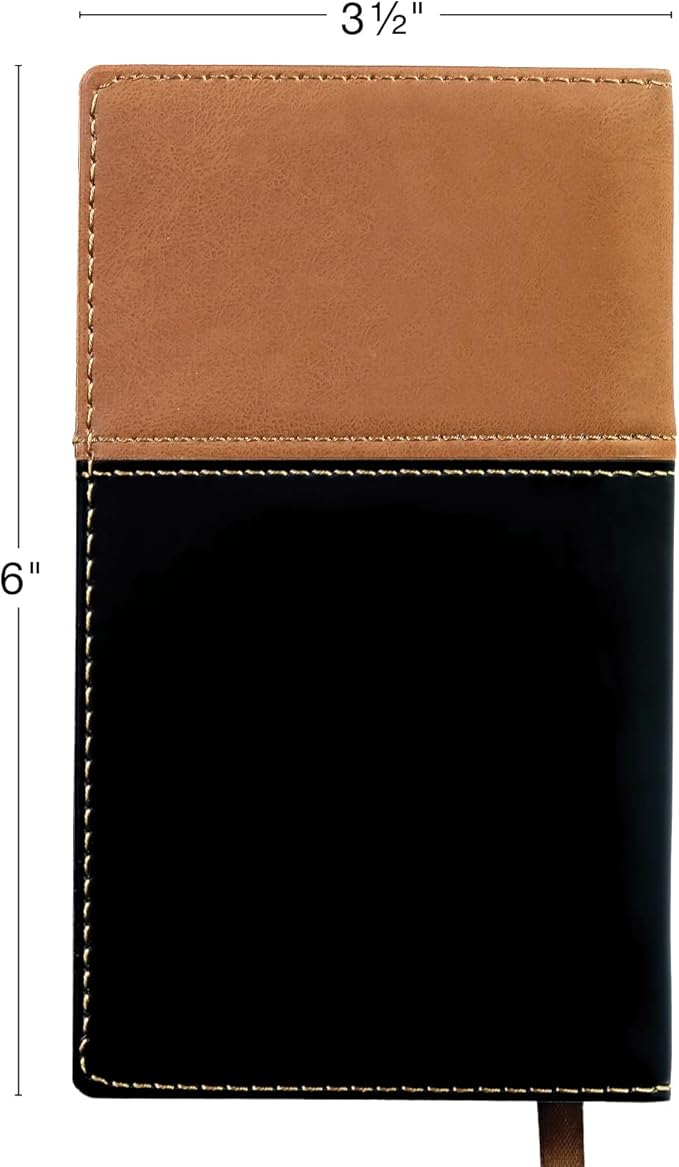 2025 Pocket Planner/Pocket Calendar and Pen, 3.5"x6": Includes 14 Months (November 2024 - December 2025) / 2025 Weekly Planner/Weekly Agenda/Monthly Calendar Organizer (Brown/Black)