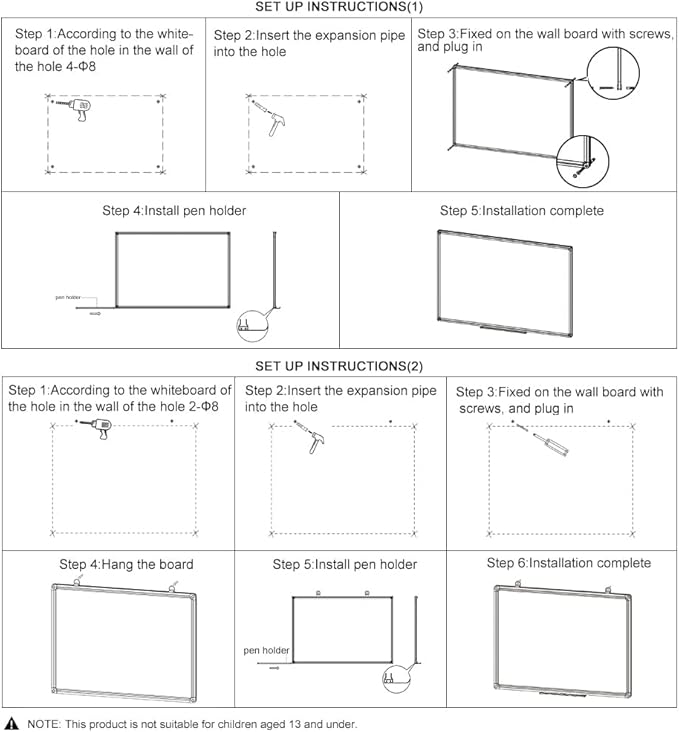 XIWODE Large Magnetic Dry Erase Board,Whiteboard for Wall, 36 x 60 inches, Whiteboard Marker Board Writing Board,Silver Aluminum Frame, Durable,Whiteboard for Home School & Office