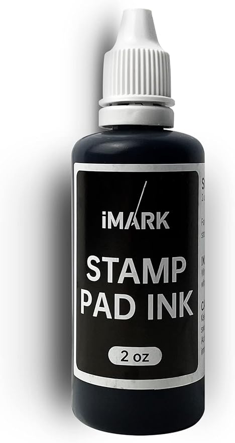 iMARK Premium Refill Ink for Self-Inking Stamps, Daters and Stamp Pads (2 oz, Black)