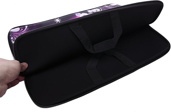 13.3-Inch to 14-Inch Laptop Sleeve Case Neoprene Carrying Bag with Hidden Handles for MacBook/Notebook/Ultrabook/Chromebooks (Pink Butterfly)