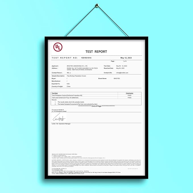 Binditek 50 Pack 12 Mil Frosted Polycover, Semi-Transparent Binding Presentation Covers, 8-1/2 x 11 Inches, Lightly Textured Sand Finish, Square Corners, Un-Punched Binding Front and Back Covers