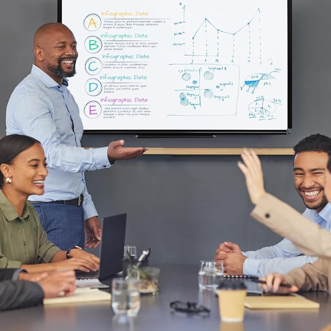 XIWODE Large Magnetic Dry Erase Board,Whiteboard for Wall, 36 x 72 inches, Whiteboard Marker Board Writing Board,Black Aluminum Frame, Durable,Whiteboard for Home School & Office