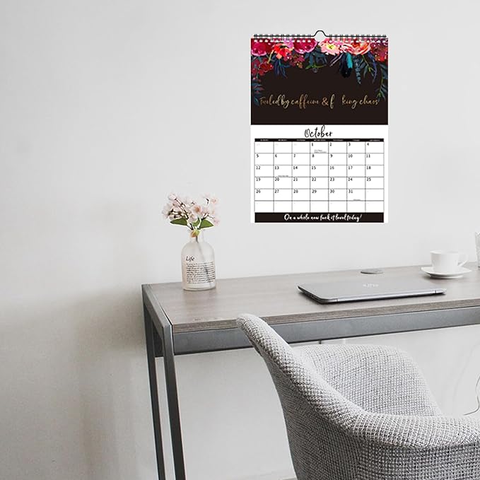2025 FU-CK IT Calendar| Care for Tired-Ass Women Calendar | F-uck It Calendar Funny Home Office Wall Calendar Funny Party Gift- Funny Monthly Calendar Gag Gift for