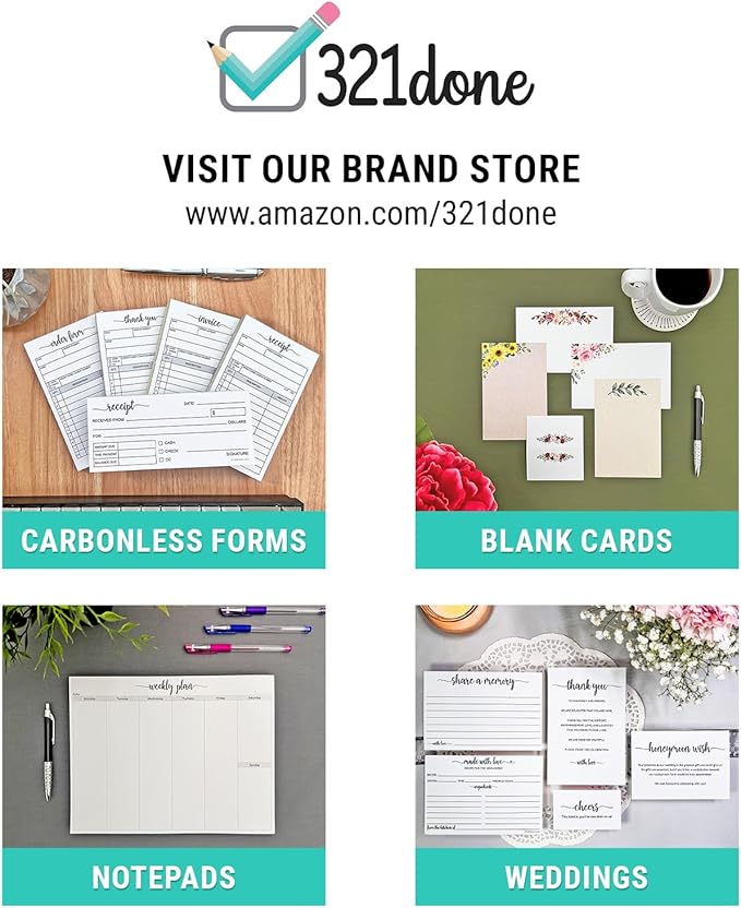 321Done Recipe Cards, Made in USA - 4x6 Tan, Simple Script, Double-Sided Thick Cardstock, Cute Vintage Rustic Kraft Look for Bridal Shower Wedding Housewarming Gift - Pack of 50