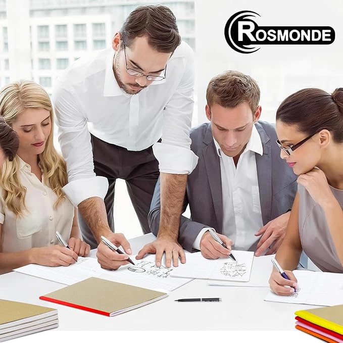 12 Pack Graph Paper Notebook, No Bleed, Extra Pages - 120 Pages (60 Sheets), Softcover Kraft Journal for Kids, A5-8 x 5.7, Graph Composition Notebook, Quad Ruled Notebook, Grid Notebook