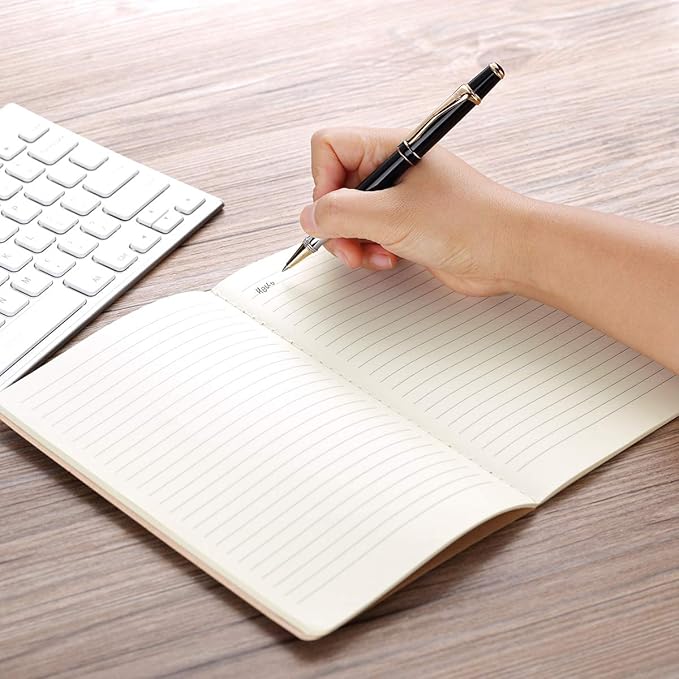 12 Pack Notebook Journals for Travelers, Students and Office, Writing Diary Subject Notebooks Planner with Lined Paper, College Ruled, 60 Pages, 30 Sheets, 8.3x5.5 inch, A5 Size, Travel Journal Set