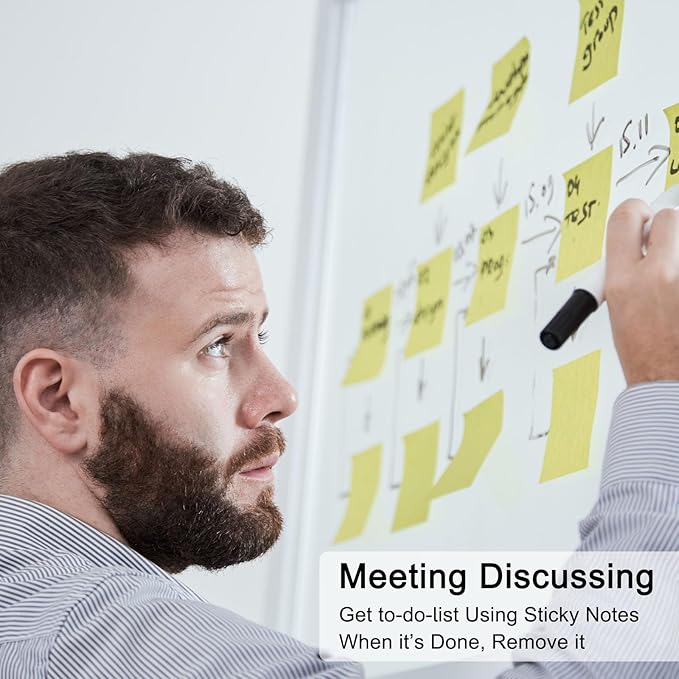 48 Pack 3840 Sheets Pop Up Sticky Notes 3X3 in Bright Color Self Sticky Note Pads Colorful Post Stickies for Office Home School Meeting, 80 Sheets/pad, Yellow