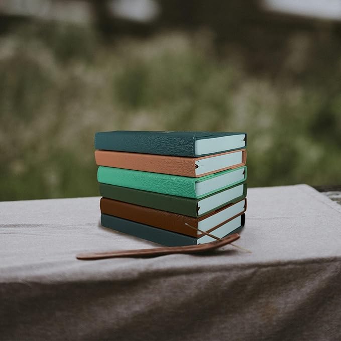 2025 Daily Monthly Planner - Calendar, January - December 2025, 100GSM Thick Paper, Leather Cover, Planner with Hourly Schedule,6.1" x 8.2", Daily Inside Page - Monthly Inside Page, Pen Holder, Bookmarks (Dark Gray)