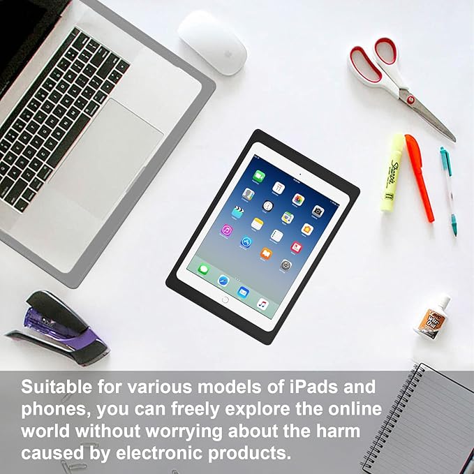 Laptop Protective Pad, Electromagnetic Radiation Laptop Protective Pad, Suitable for Laptops, Tablets, and Mobile Phones, Easy to Carry (7.8x11.8inch Black)