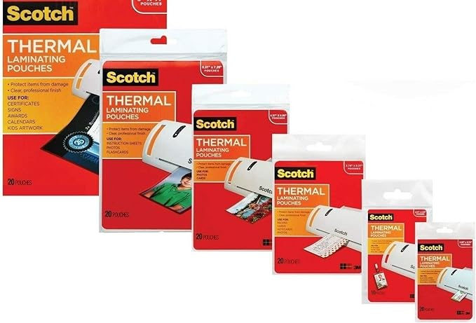 3M Laminating Pouch Kit with All Varieties of Laminating Pouche (1)