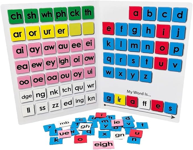 Magnetic Phonetics Back to Basics Magnet Set with Printed Board