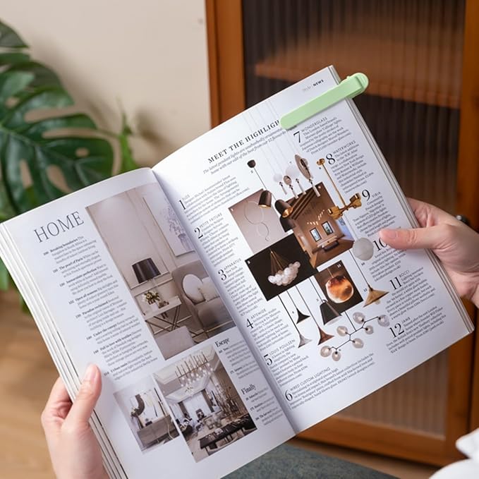 3pcs Silicone Automatic Bookmarks, Book Marks Gifts for Reading Women, Men, Kids, Book Lovers, Readers, Unique Cute Book Accessories, Stay in Place and Follow as You Read"