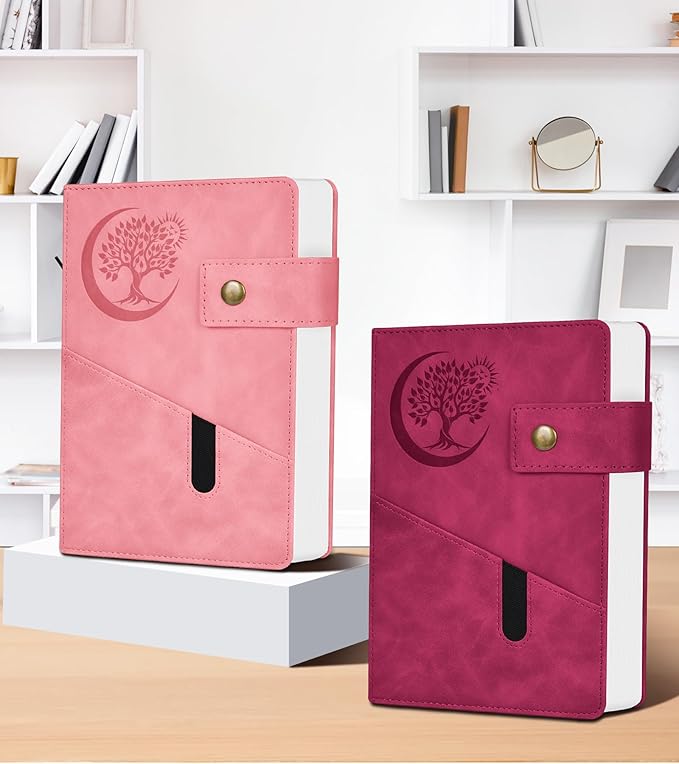 365 Page Thick Lined Journal Notebook for Men Women, A5 Leather Journals for Writing, Hardcover Notebooks for Work, School, Note Taking,Travel, Business,Personal Diary, College Ruled 5.9" x 8.4"