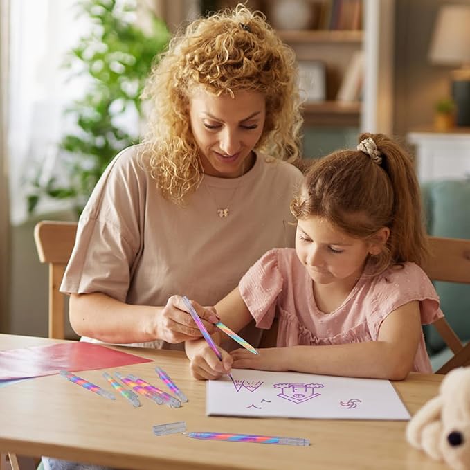 12 Pack Mixing of 3 Colors Rainbow Gel Pens Color Changing Ballpoint Pen Pastel Pens Set for Adults Coloring Books Drawing Doodling Scrapbooking Notes