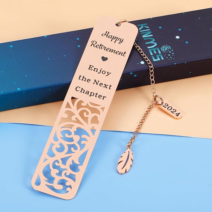 Manager Retirement Gift for Women, Retirement Gifts for Woman, Teacher Retirement Gifts for Women, 2024 Happy Retirement Bookmark Gift for Women Female Teacher Coworker Enjoy The Next Chapter Bookmark