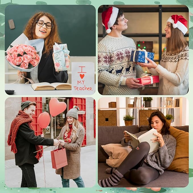 5 Pack Metal Bookmarks for Reading Women, Book Lover Gifts Stocking Stuffers for Women, Colorful Bookmark for Book Lovers, Fancy Unique Cute Plant Bookmark, Gifts for Book Lovers, Writers, Readers