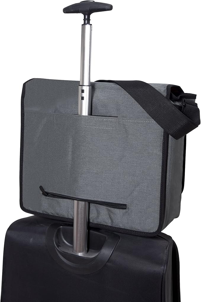 Manhattan Portage Deluxe Computer Bag (LG) with Adjustable Strap Water Resistant 1000D Cordura for Work College Travel