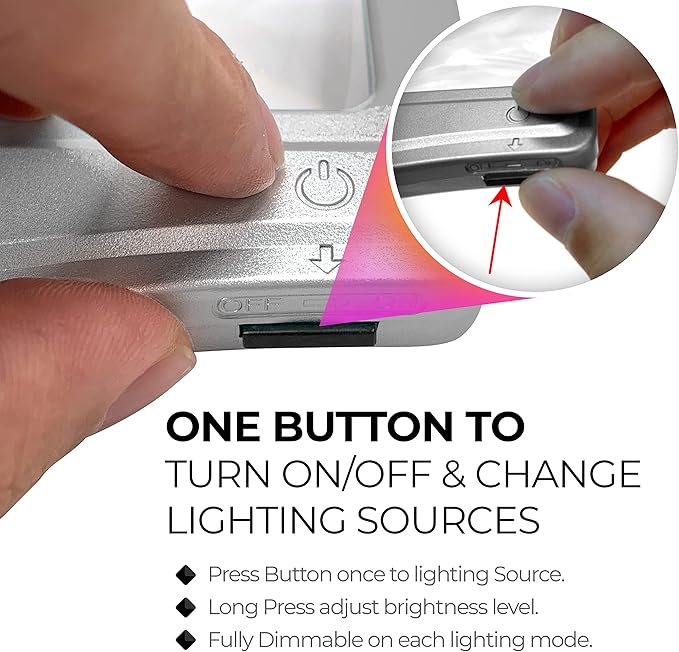 MAGNIPROS 5X Large LED Page Magnifier for Reading with 3 Color Lighting Modes & Anti-Glare Lens to Reduce Eye Strain-Perfect for Small Prints, Aging Eyes, Low Vision and Seniors