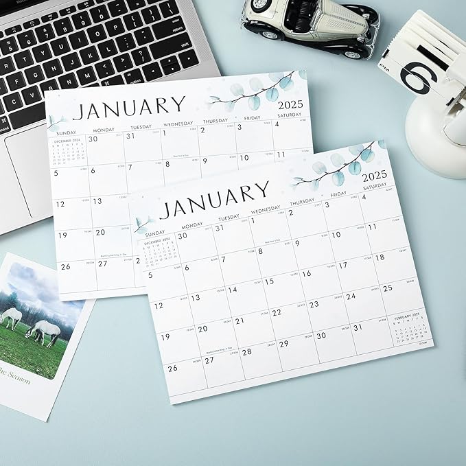 2025 Magnetic Calendar - Jan.2025 - Dec.2025, 8" × 10", Magnetic Calendar for Refrigerator, 2025 Magnetic Calendar, Julian Dates, Tear-off Pad, Perfect for Planning