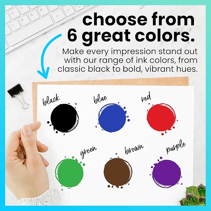 ExcelMark Premium Self-Inking Stamp Refill Ink - 1 oz. (Red)