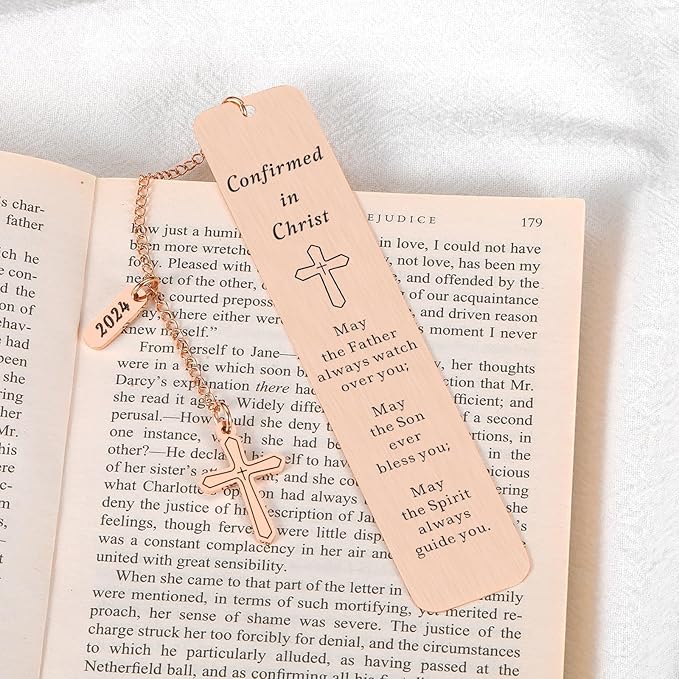 2024 Confirmation Gifts for Teen Girls,Catholic Confirmation Gifts,Bible Verse Bookmarks for Women,Book Marks for Reading Women,Baptism Gifts for Women,Pink Christmas Gifts for Kids Girls