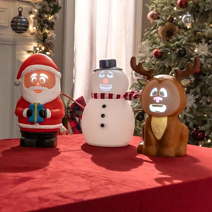 FrostByte (Mr. Chill) Talking Animated Blink Snowman with Built in Projector & Speaker Plug'n Play