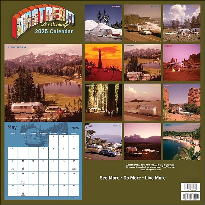 2025 Airstream: Heritage Wall Calendar