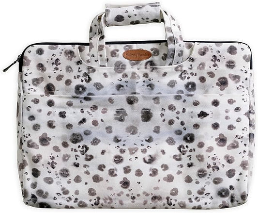 Maison d'Hermine Laptop Bag upto 15.6 inch Stain and water repellent Cotton canvas - Cheeta