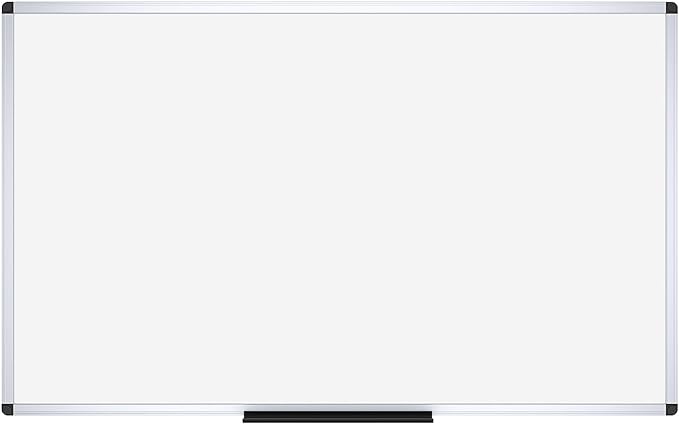 VIZ-PRO Dry Erase Board/Magnetic Whiteboard, 72 x 48 Inches, Large Wall Mounted Board for School Office and Home 6' x 4'