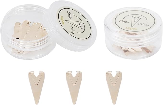 24 Pieces Rose Gold Book Darts Metal Bookmarks Small Book Line Markers Page Markers Clips with Plastic Storage Box for Teachers, Students, Readers