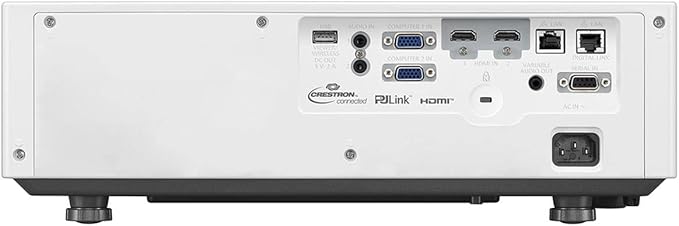 Panasonic PT-VMZ71 WUXGA LCD Laser Projector, 7000 Lumens, White