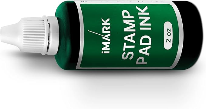 iMARK Premium Refill Ink for Self-Inking Stamps, Daters and Stamp Pads (2 oz, Green)