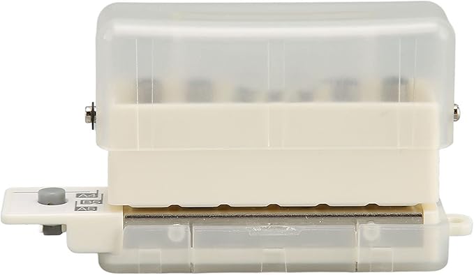 6 Hole Paper Puncher, Loose Binders & Binding Systems Binding Machines Leaf Paper Puncher for A4 A5 B5 Notebook Scrapbook, 2 Sheets Capacity, Hole Diameter: 5.5mm (Transparent)