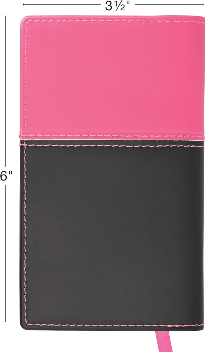 2025 Pocket Planner/Pocket Calendar and Pen, 3.5"x6": Includes 14 Months (November 2024 - December 2025) / 2025 Weekly Planner/Weekly Agenda/Monthly Calendar Organizer (Pink/Black)